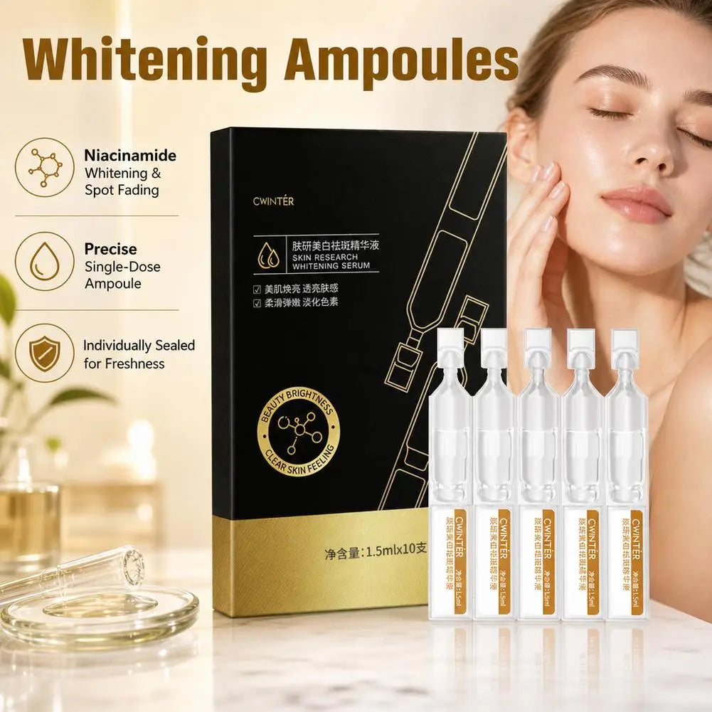 Nicotinamide, Vitamin C Face Serum Deep Nourishment Collagen Wrinkle Essence Moisturizing Firming Lifting Skin Care 10/20pcs Quake