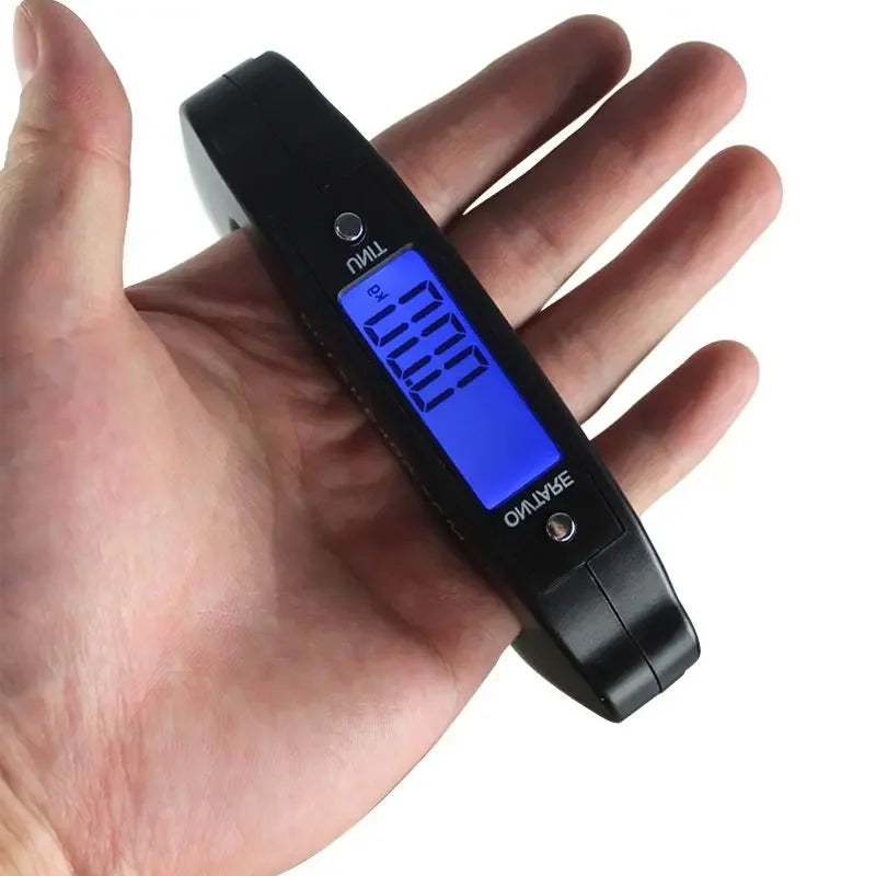 50kg/110lb Portable Scale LCD Digital Luggage Suitcase Scale Handled Travel Baggage Bag Fish Weighting Hook Hanging Scales Quake