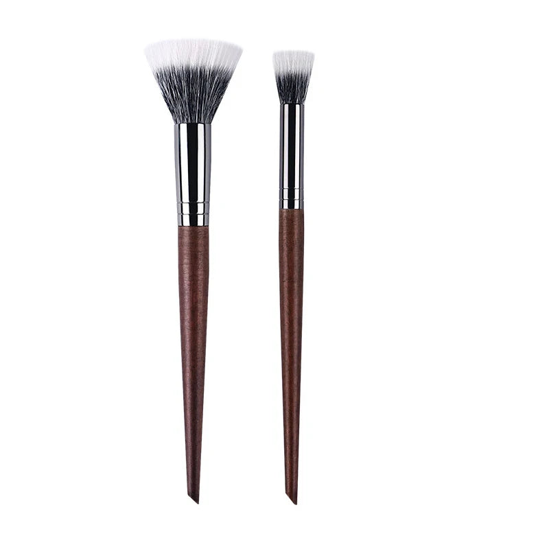 Professional Makeup Brushes Powder contour Setting Multi-Functional Make up Brush Stippling Blush soft Natural wood goat hair Quake Middle small