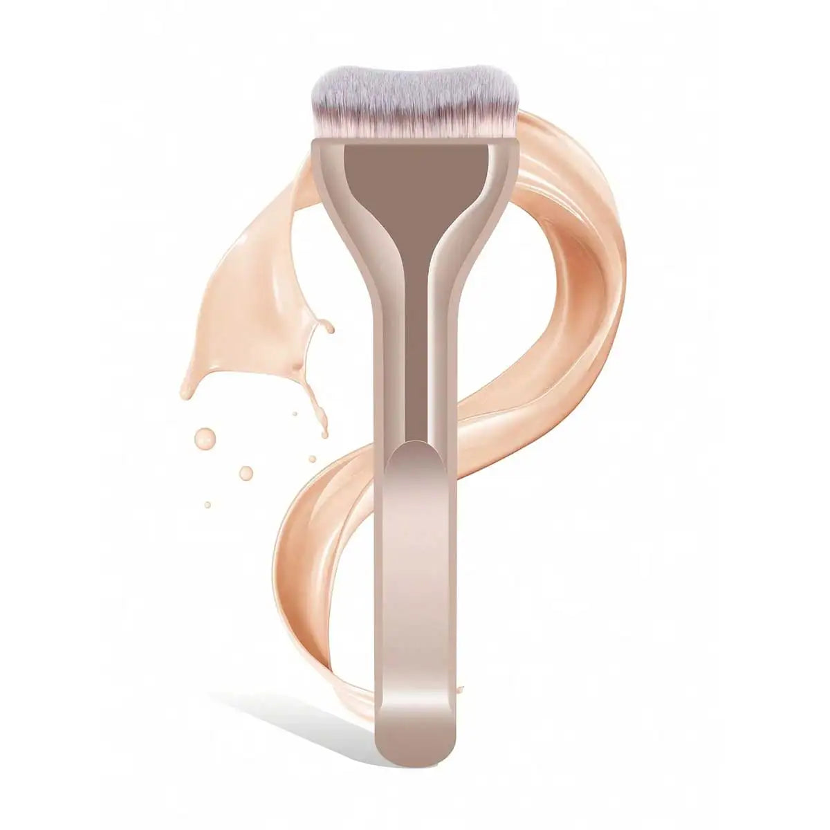 1pc Gentle On Skin Ultra-Soft Makeup Brush Professional Travel Cosmetic Brush Foundation Brush Face Brush Powder Brush Concealer Quake Golden