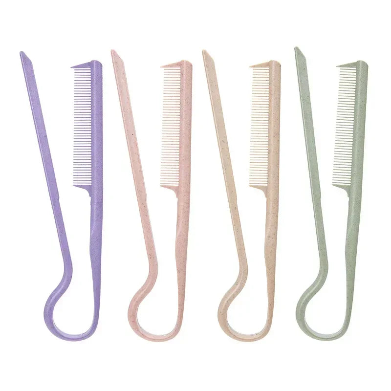 New V Shaped Hairdressing Comb Messy Hair Straightening Splint Comb Hair Styling Tool Special Portable for Hair Wigs Quake