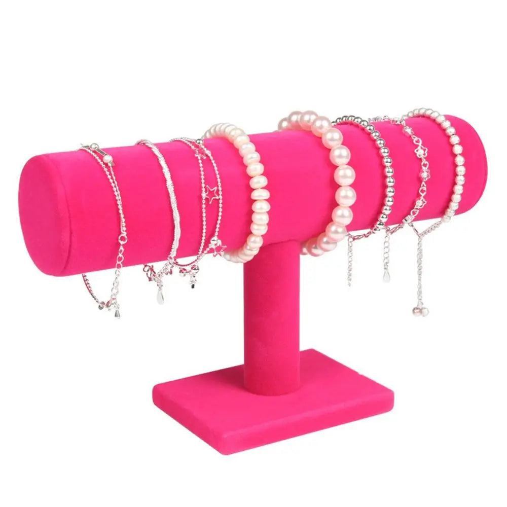 Velvet Upright Hair Ring Storage Shelf Bracelet Display Rack Jewelry Stand Watch Holder Jewelry Organizer Quake 02