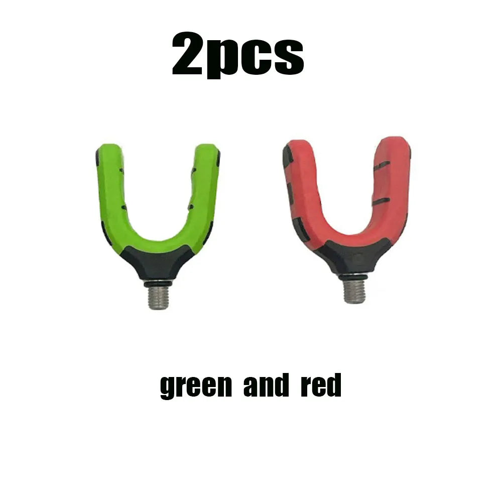 1Pc Rigtrip Heavy-Duty Carp Fishing Rod Rest Head Gripper Holder with Screw Thread, Non-Slip Grip Base - Compatible with Rod Pod Quake Lvhong2Pcs