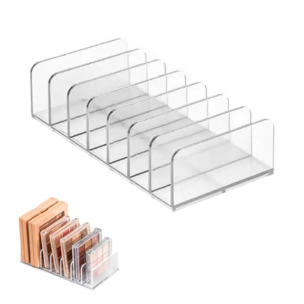 DVD/CD Organizer,Eyeshadow Palette Storage Tray Cosmetics Rack Makeup Tools Compartment Holder Sunglasses Storage Shelf Quake small