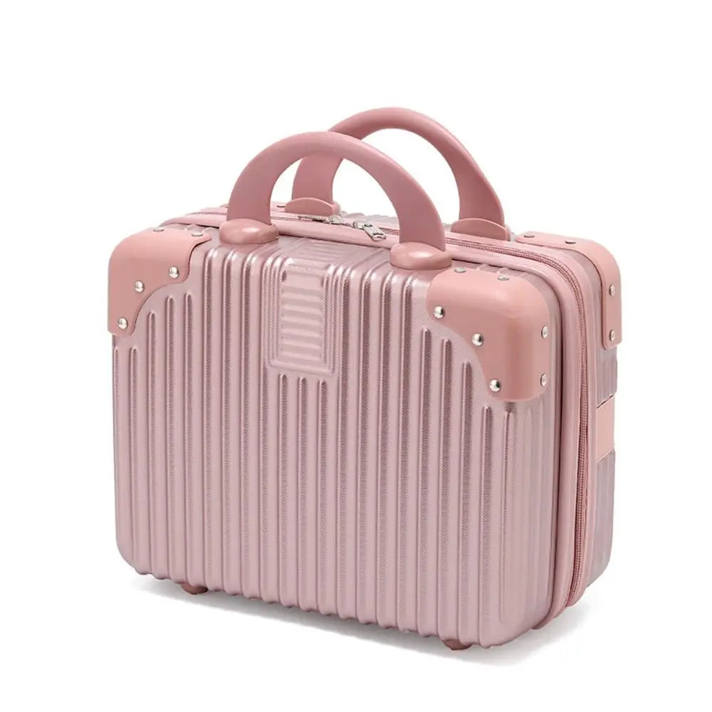 Hot Sales 14 inch Travel Suitcase Mini Travel Makeup Case Organizer Hand Boarding Case For Women Quake