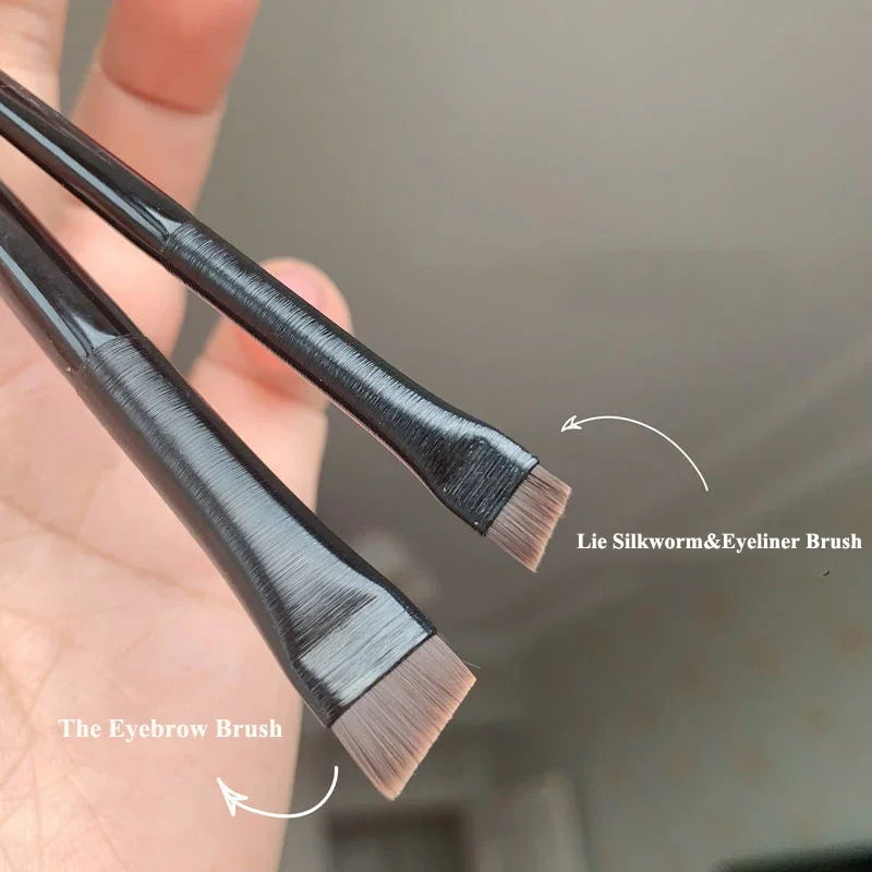 Makeup Brushes for Women Flat Fine Blade Eyebrow Contour Brush Eyeliner Brush Professional Liner Brow Cosmetic Beauty Tools Quake