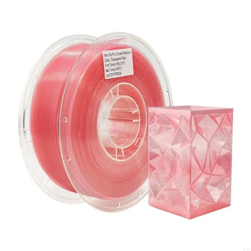 Translucent Printing Filament PLA1.75Mm 1Kg Spool, Crystal-Style Material for Hobby Models and Creative Parts K1KF Quake Transparent powder CN
