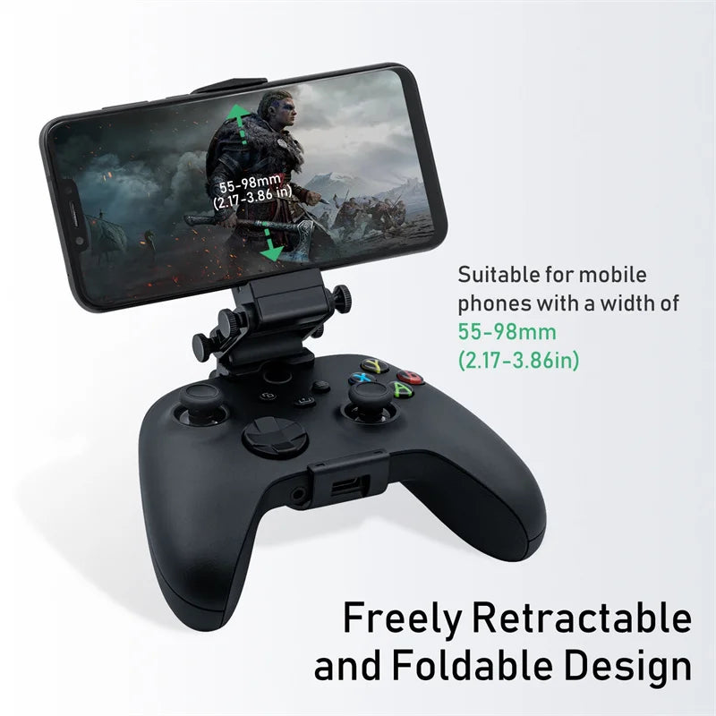 PG-XBS005 Mobile Phone Gaming Clip Stand Bracket for Xbox Series X/S/for Xbox One/Elite 2 Wireless Controllers Gamepad Quake