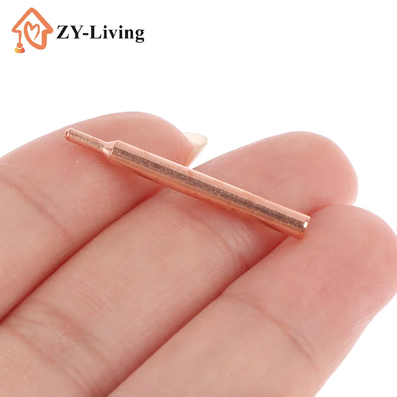 5/10Pcs 18650 Handheld Spot Tips Welder Head For Small Lithium Battery Spot Welder Pen Purple Copper Spot Welding Need Quake