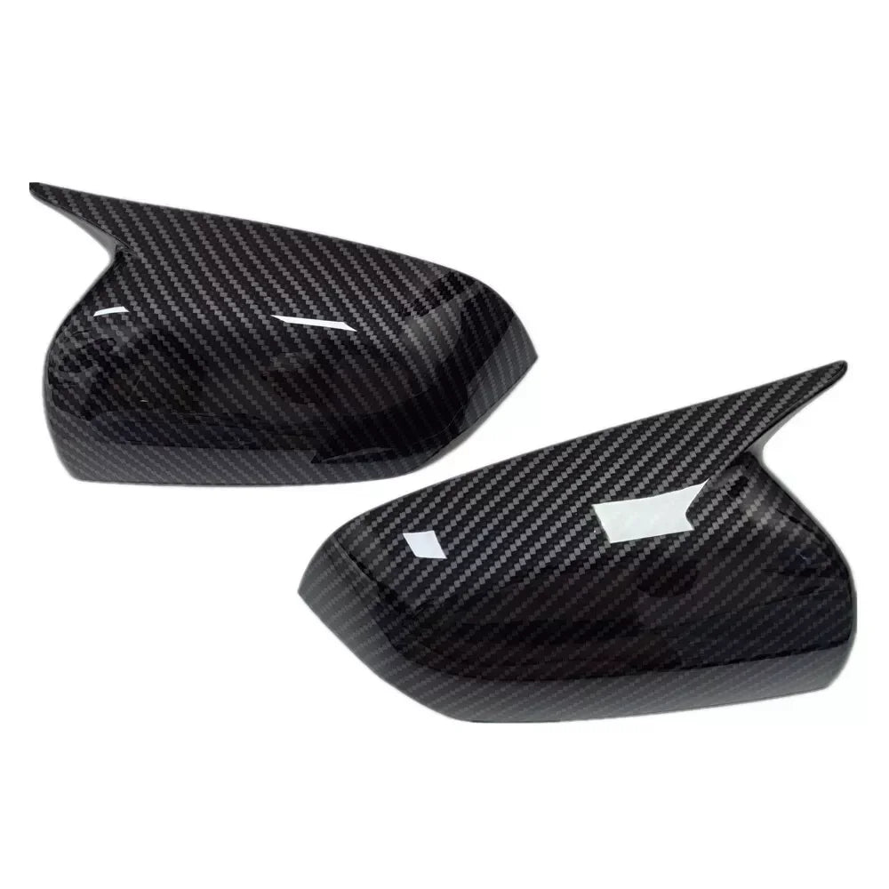 For Hyundai IX35 2018-2023 Car Sticker Rearview Side Mirror Cover Wing Cap Exterior Door Rear View Case Trim Carbon Fiber Look Quake Carbon
