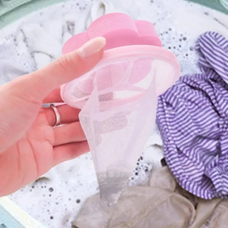 Washing Machine Floating Filter Bag Lint Filter Lint Remover Stain Remover Laundry Balls Wash Balls Plum Shaped Laundry Balls Quake