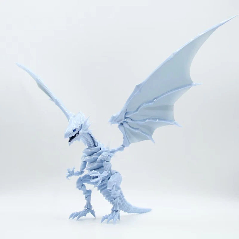 Hot Yu-Gi-Oh! Figure-Rise Amplified Blue-Eyes White Dragon Model Kit with Movable Joints Metallic Parts Anime Children's Toys Quake