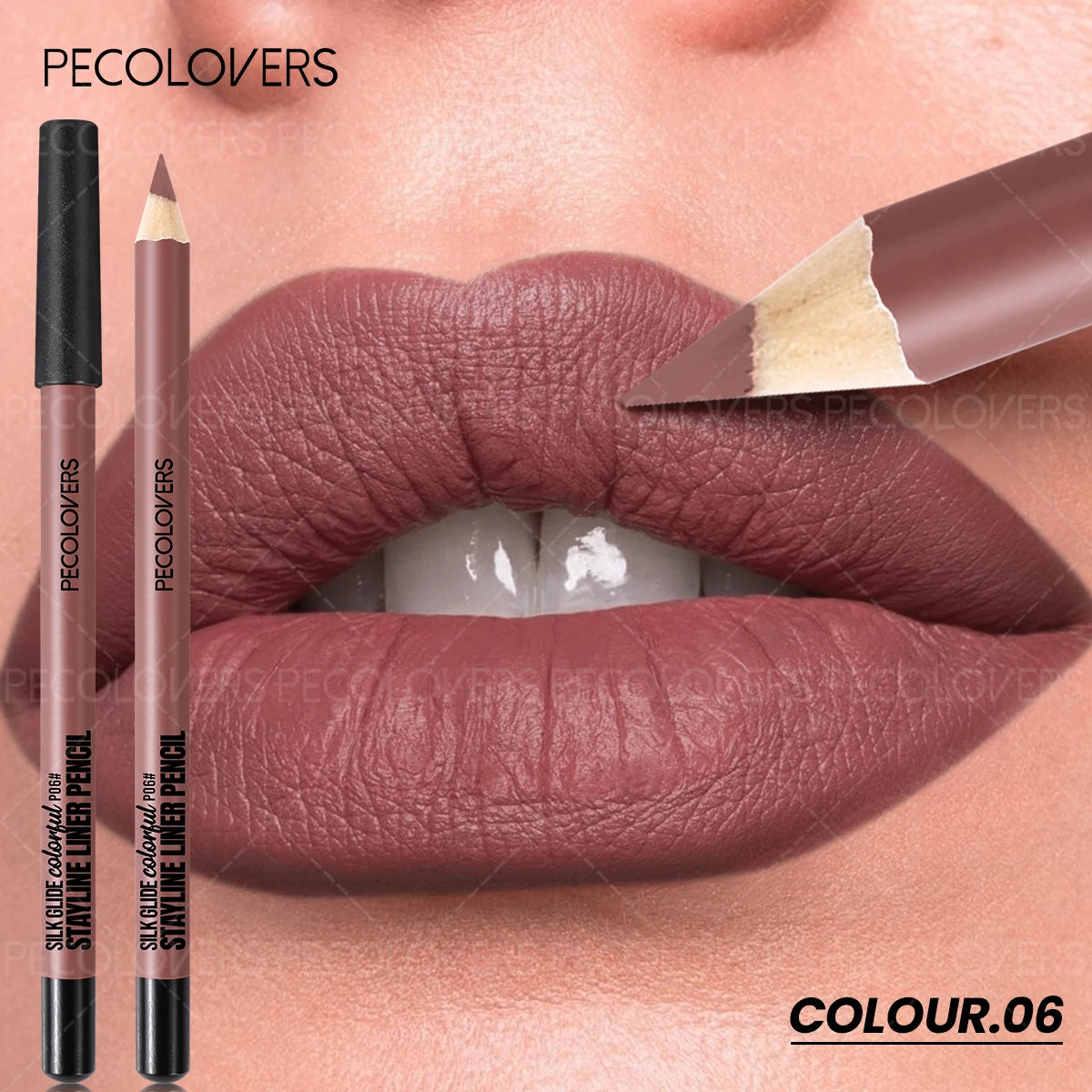 1PC Matte Lipliner To Describe The Contour of The Lips, Plump and Charming Lips, Multi Color Selection, Lip Cosmetics Quake 06