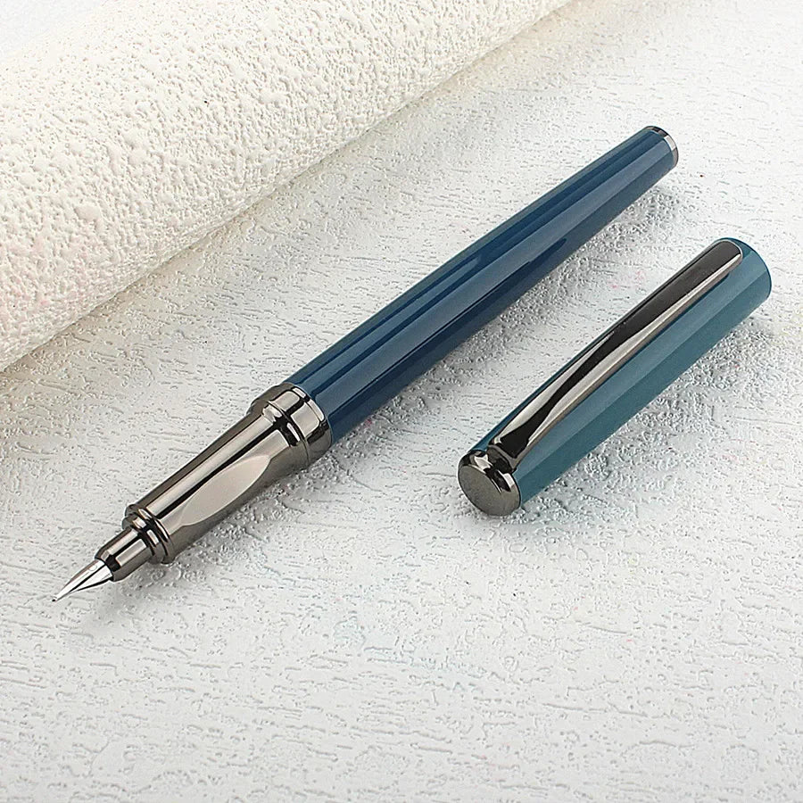5016 Morandi Green Metal Fountain Pen Extra Fine / Fine Nib 0.38 mm Elegant Excellent Business Office Pen Quake