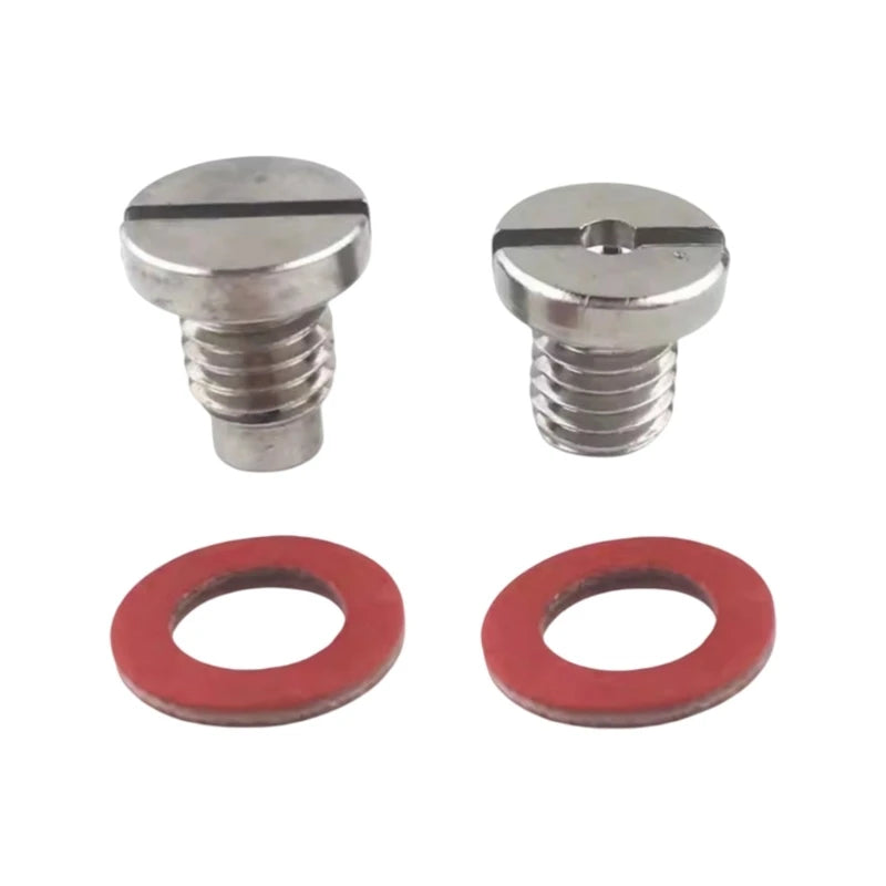Marine Gear Oil Drain Screw, Stainless Steel Screws with 90340-08002 Thread and 2 Sealing Washers H8WE Quake
