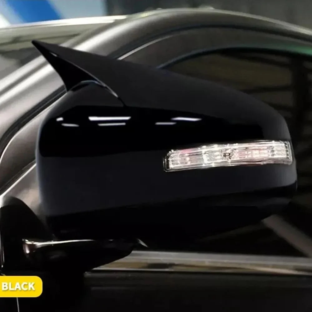 For Mitsubishi Space Star 2018-2024 Car Sticker Rearview Side Mirror Cover Wing Cap Exterior Door Rear View Case Trim Carbon Quake