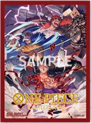 Bandai Luffy Nika Three Captains One Piece Card Sleeves 66x92mm 70pcs Card Protectors Anime Collection Gift for TCG Players Quake san chuan zhang70pcs