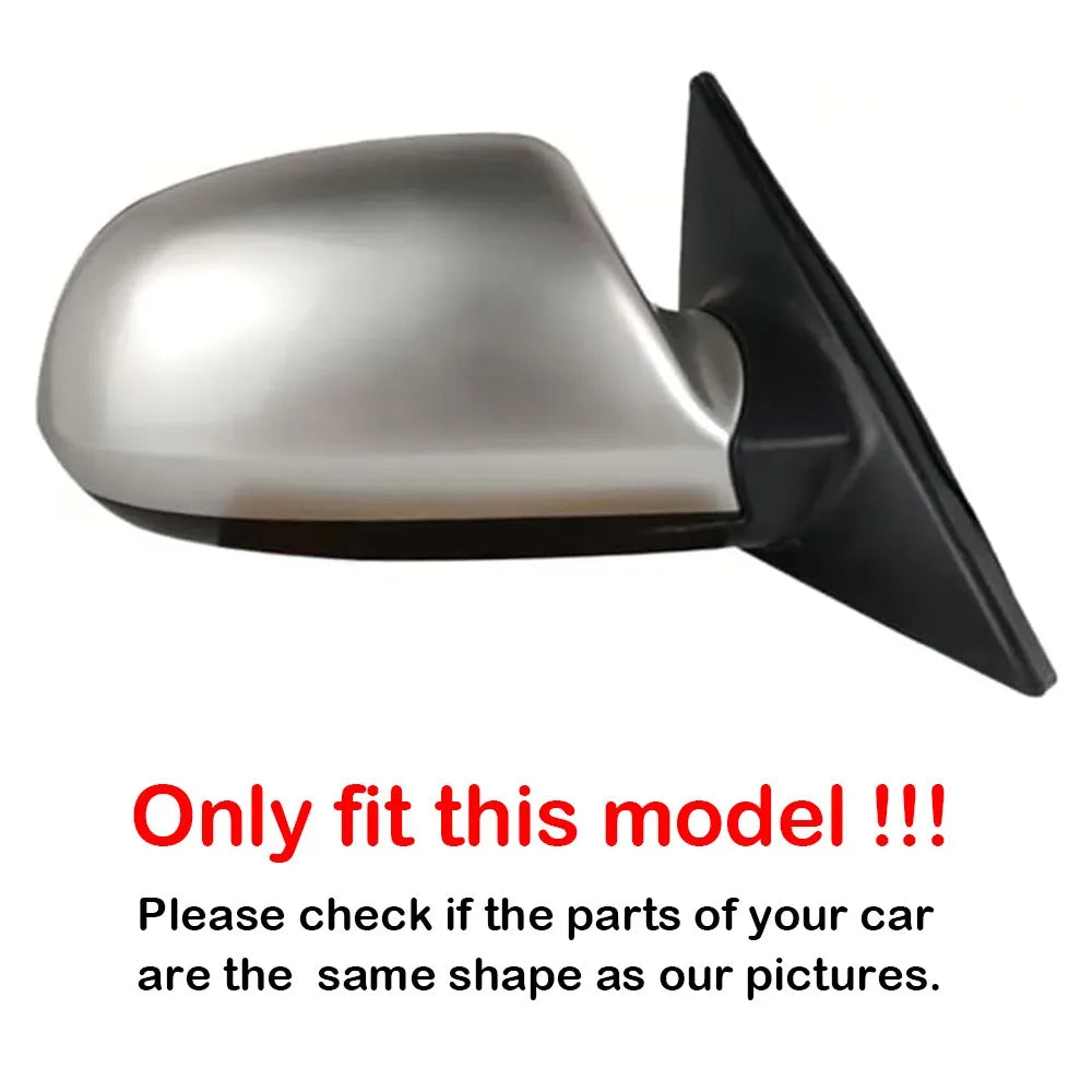 For Hyundai Elantra 2001-2005 2x Car Sticker Rearview Side Mirror Cover Wing Cap Exterior Door Rear View Case Trim Carbon Look Quake