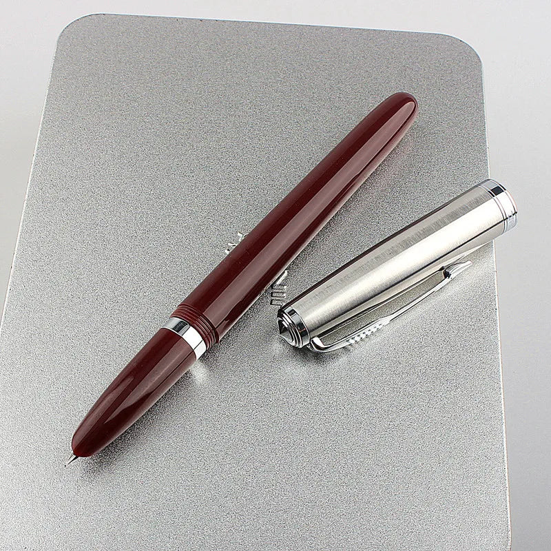 Luxury Quality New Jinhao 86 Classic Fountain Pen School Supplies Student Office Stationary Pens Quake ONE PEN Dark tip Nib 0.38MM