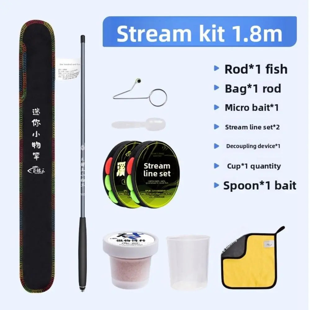 Ultra Light Fishing Rod Ultra-Fine Hand-Held Ultra-Fine Rod Stream Rod Short Section Short Section Rod Beginner Fishing Quake