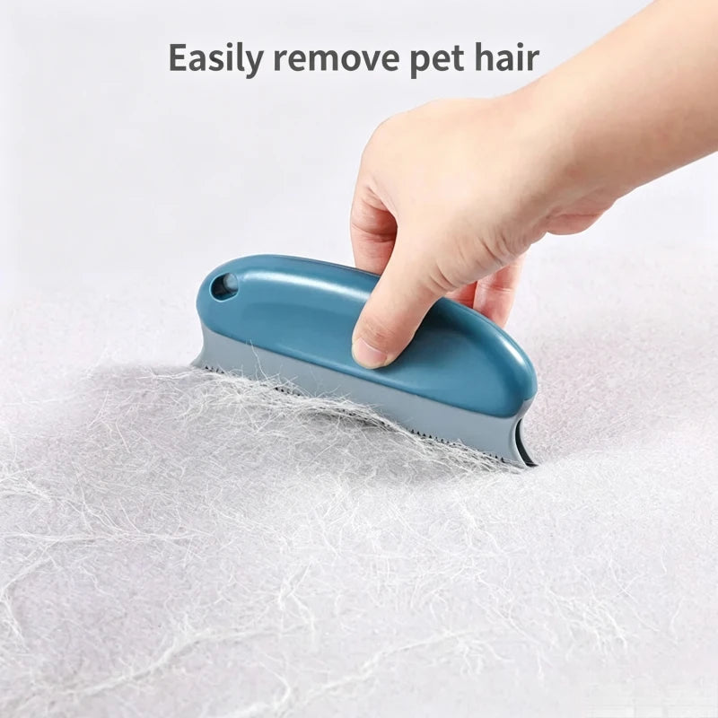 Household Manual Lint Scraper Brush Clothes Sofa Pet Hair Remover Portable Fabric Fur Dust Cleaning Grooming Comb Quake