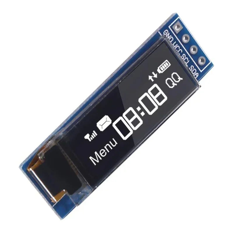 I2C -OLED Display Module- 0.91 Inch I2C SSD1306- OLED Display Module White / BLUE I2C OLED Screen Driver DC 3.3V~5V for Arduino Quake