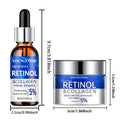 Retinol Cream Serum Combo Set Locks In Moisture Repairs Skin Smoothes Wrinkles Increases Elasticity For Younger Healthier Skin Quake 30ml-30g