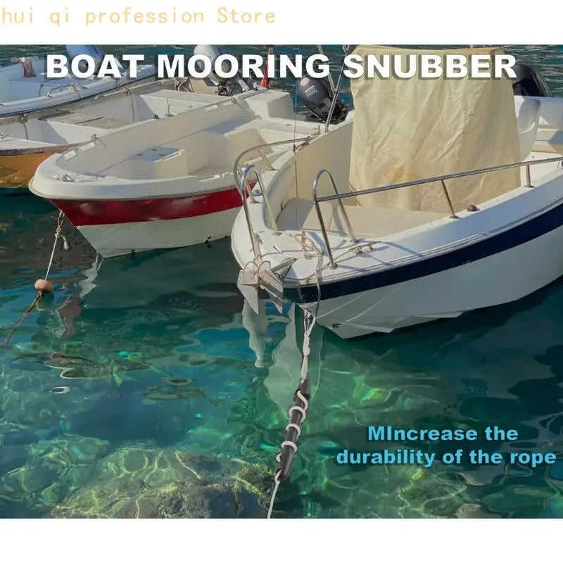 Boat Docking Buffer Mooring Snubber with Rubber Impact Body and Loop End Design for Boat Line Use Afloat Today H8WE Quake
