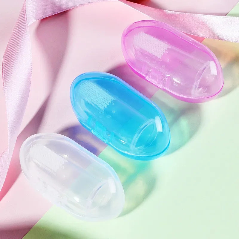 vvocci Super New Soft Pet Finger Toothbrush with Box Toy Teddy Dog Brush Breath Tartar Teeth Tool Dog Cat Cleaning Pet Supplies Quake