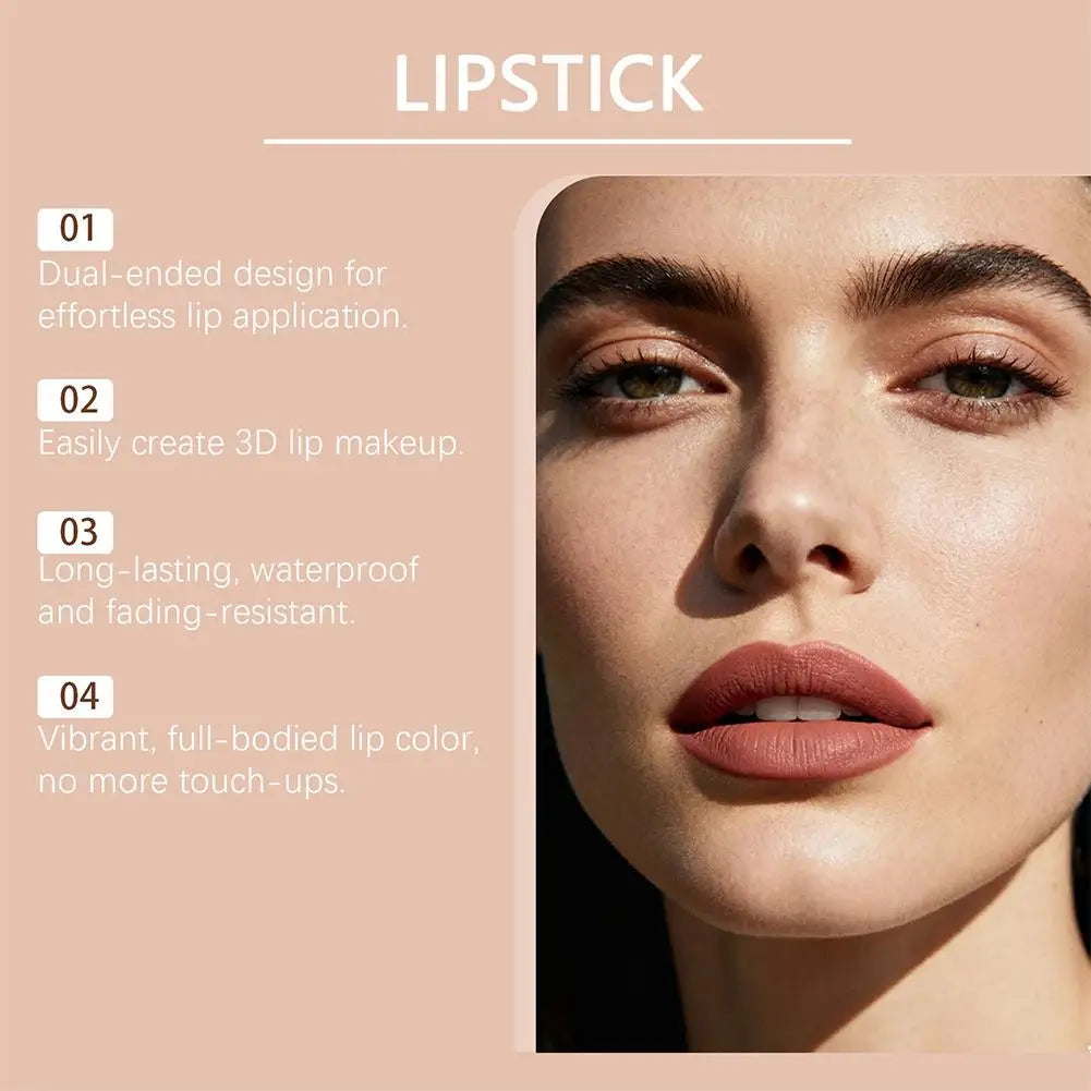 Funny Lipstick Gag Gift for Women,Matte Texture Velvet Lipstick Long Lasting Full Coverage Non-Transfer Lipstick Valentine's Day Quake