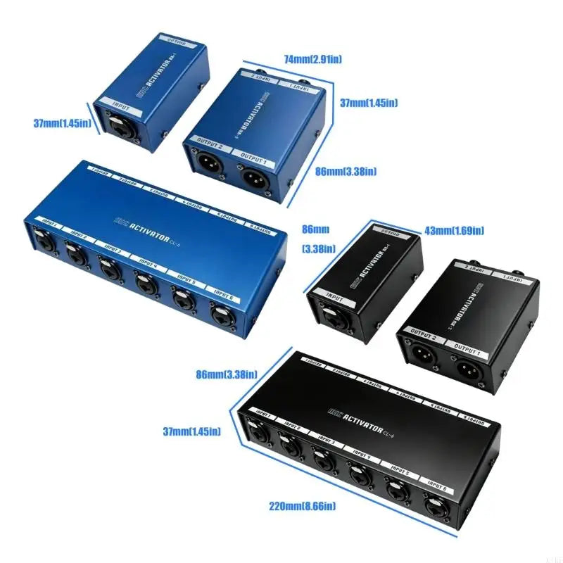 XLR Boosters Preamp for Recording Chains, Compactly Metal Mics Preamplifier with XLR Input and Output for Studio and K1KF Quake