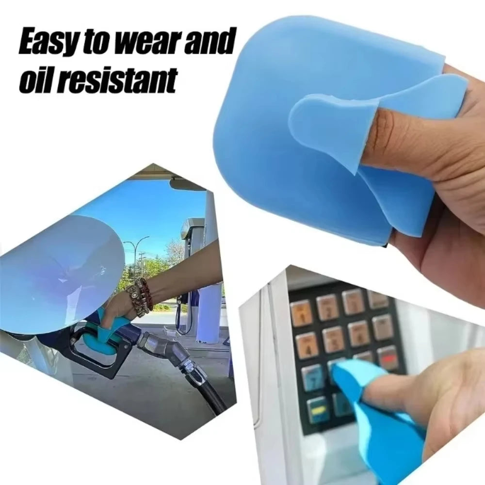 Multifunctional Car Refueling Protective Gloves Silicone Soft Refueling Gloves Universal Size Automotive Refueling Supplies Quake