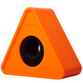 Replacement DIY Microphone Logo Flag Universal Customizable Microphone Flag Station Waterproof Mic Cube Stand Quake orange-Triangular