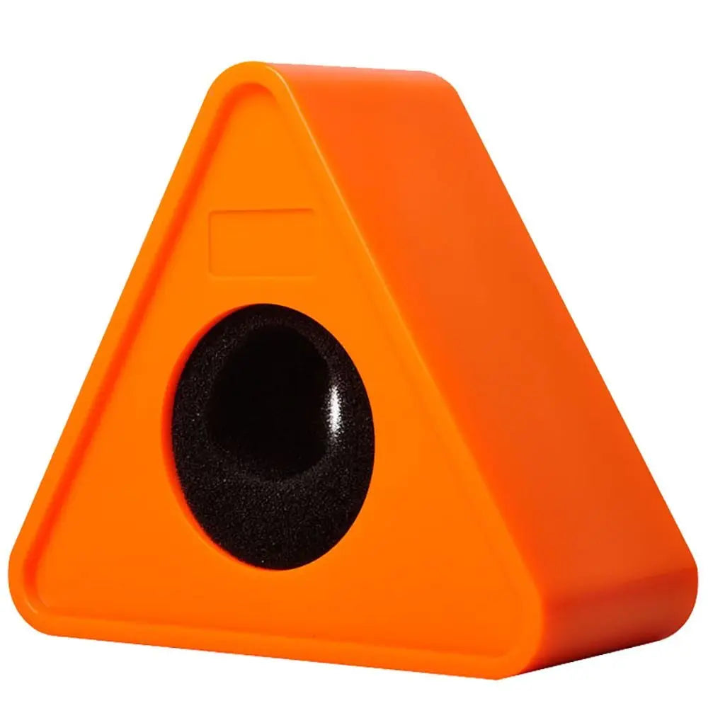 Replacement DIY Microphone Logo Flag Universal Customizable Microphone Flag Station Waterproof Mic Cube Stand Quake orange-Triangular