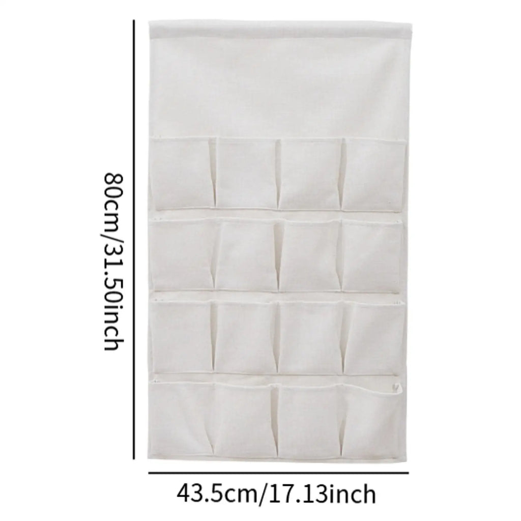 Hanging Storage Bag Organizer Pockets, over The Door Organizer for Bedroom Quake