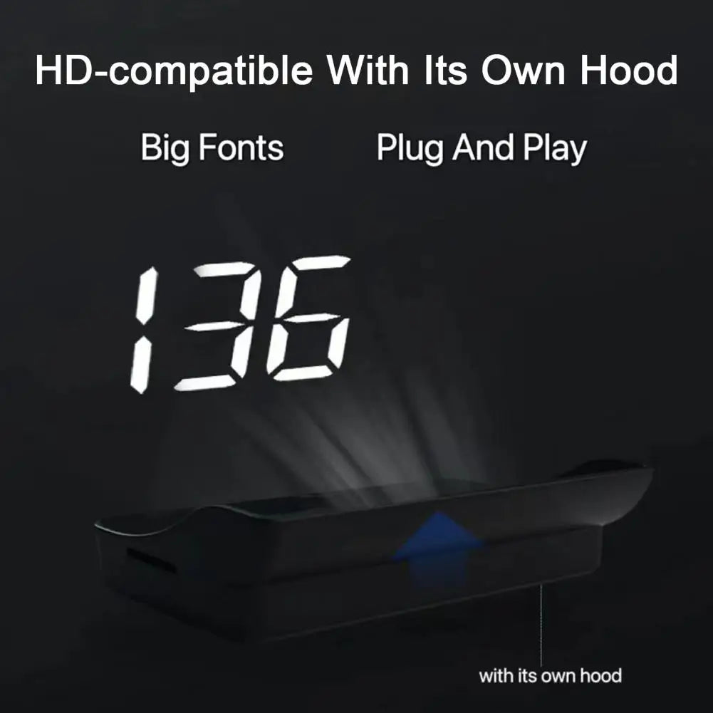 Plug-and-play Speedometer In-car Hud Speedometer with Gps Navigation 10hz Refresh Rate Head-up Display Universal Usb for Cars Quake