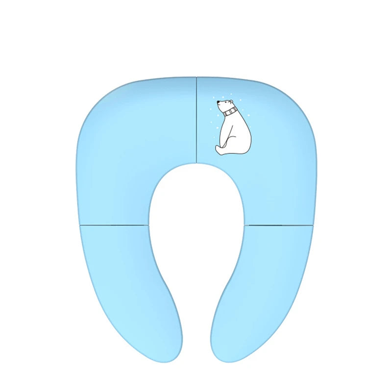 vvocci Folding Travel Potty Seat Portable Travel On A Toilet Seat Non-Slip Suction Cups For Fits Round Oval Toilets TouristCarry Quake