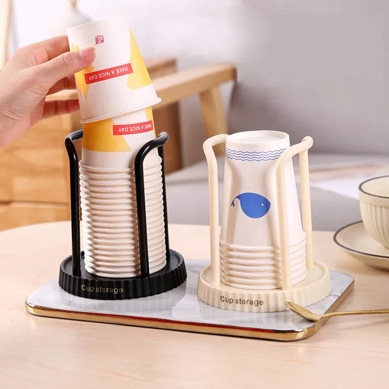 Household Disposable Paper Cup Holder, Desktop Paper Cup Storage Rack, Suitable For Living Room, Dining Room And Other Cup Taker Quake