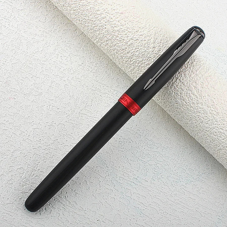 Jinhao 75 Fountain Pen #26 EF/F/M Nib, Black Extra Fine 0.4mm Office Writing Pen with Converter Quake 75-1 EF 0.38MM