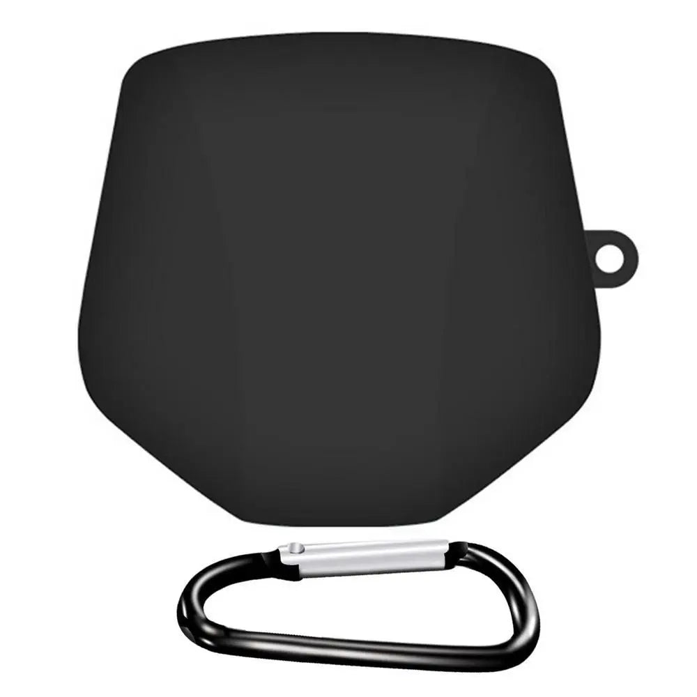 with Carabiner Headphone Storage Case Silicone Soft Earphone Protector Waterproof Shockproof Carry Bag for Lenovo GM2 PRO Home Quake Black