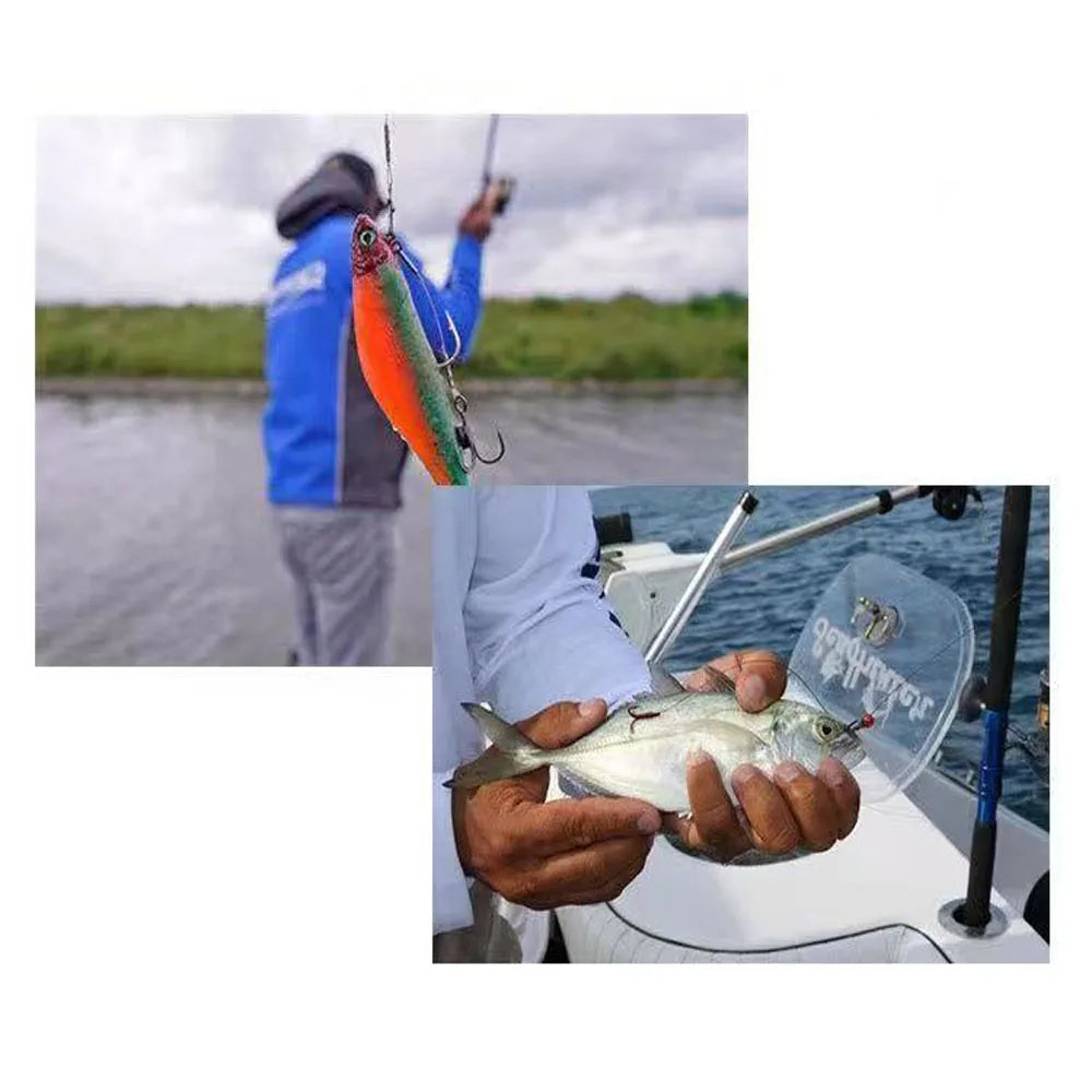 3-Pack Carbon Line Triple Hook Fishing Rig European Pike Stinger Line Set Specifically Designed for Targeting Pike Quake
