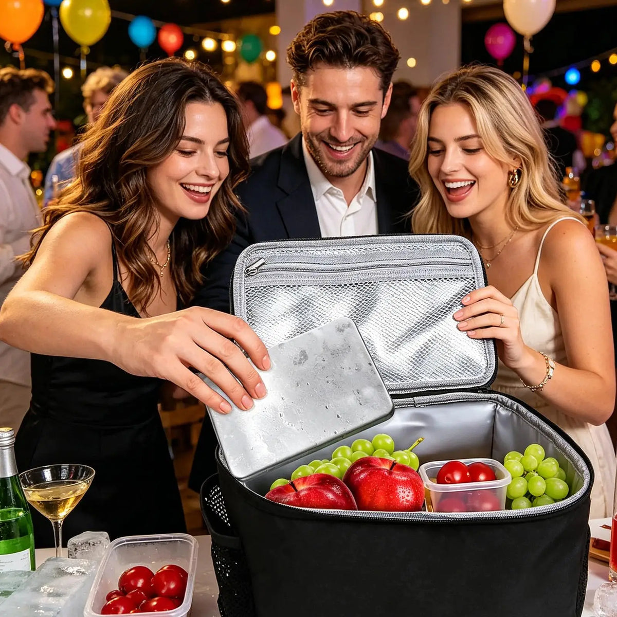 Stainless Steel Ice 6 Pcs Reusable Long Lasting Portable Ice Packs for Lunch Boxes Beverage Home Office Travel Camping Fishing Quake