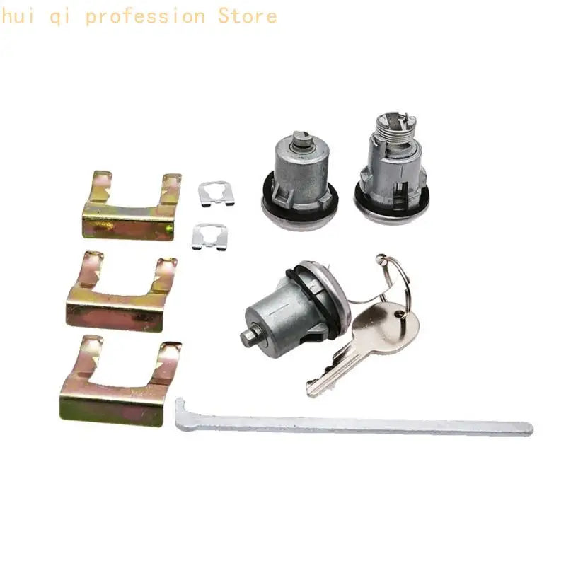 Door Lock 654394765282 for Vehicles, Metal Repair with 2 Keys for Worn Lock Parts, Restoration Tasks and Part Review Support Quake