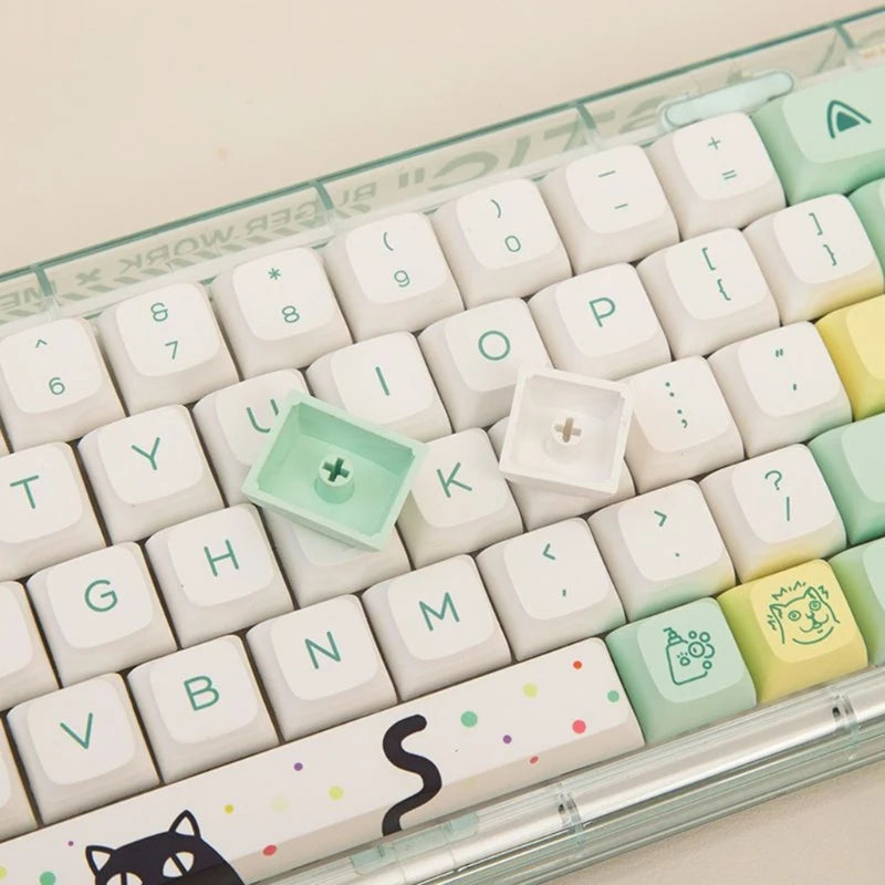 XDA Profile Keycaps PBT Material Heat Resistant And AntiWear For Enhances Typing K1KF Quake