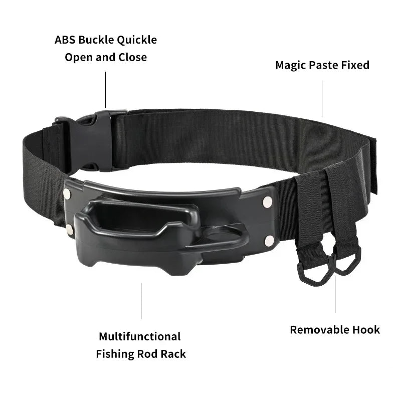 1PC Fishing Belts Lure Rod Waist Support Belt Fishing Bracket Temporary Insertion Outdoor Fishing Tackle Supplies Accessories Quake