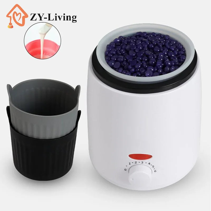 1Pc Wax Warmer Heat-resisting Replacement Silicone Bowls Hair Removal Wax With Stirring Stick Non-Stick Pan Hair Removal Beauty Quake