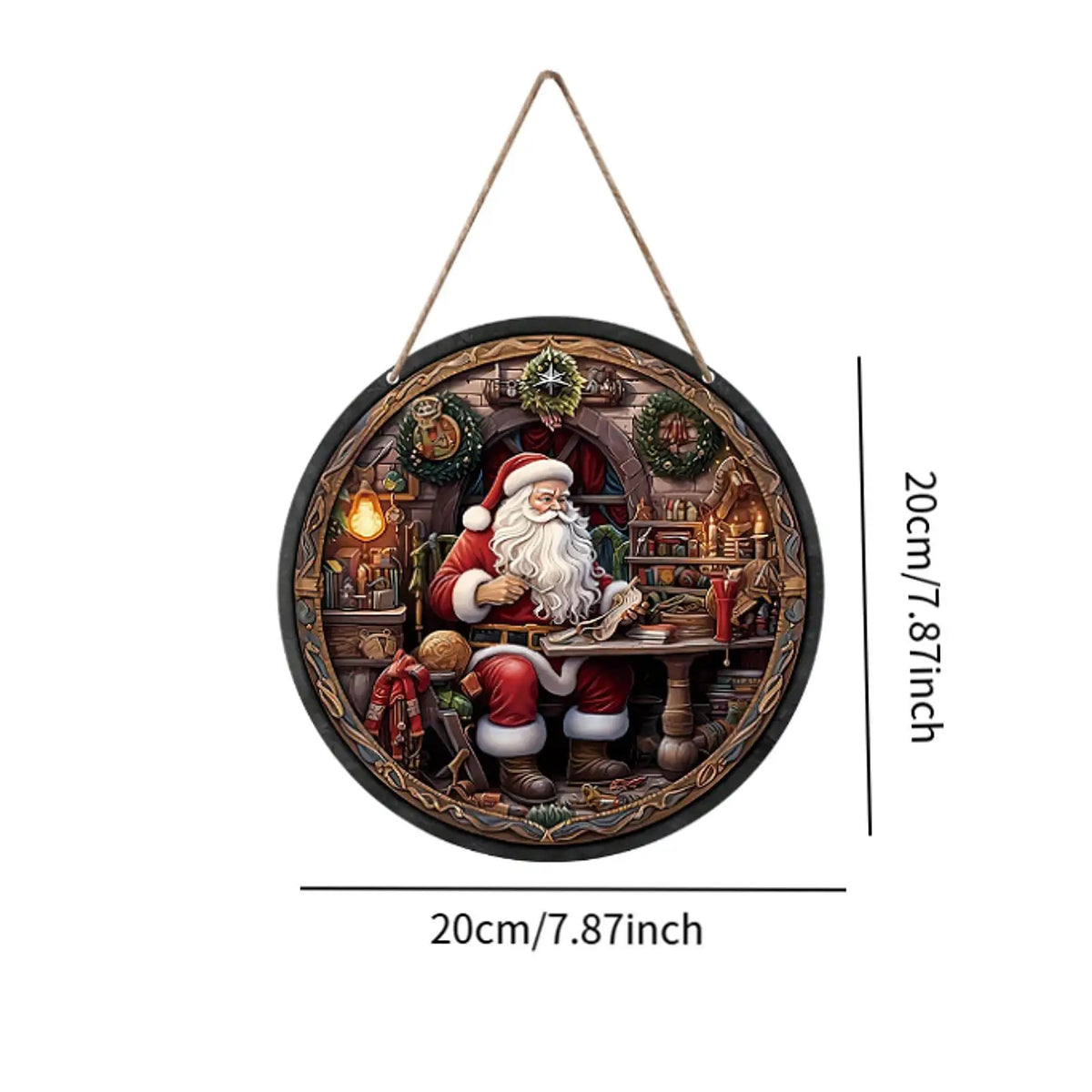 3x Christmas Ornaments for Tree Living Room Ornament Gift Celebrations Indoor Outdoor Farmhouse Mom Dad Santa Claus Ornaments Quake