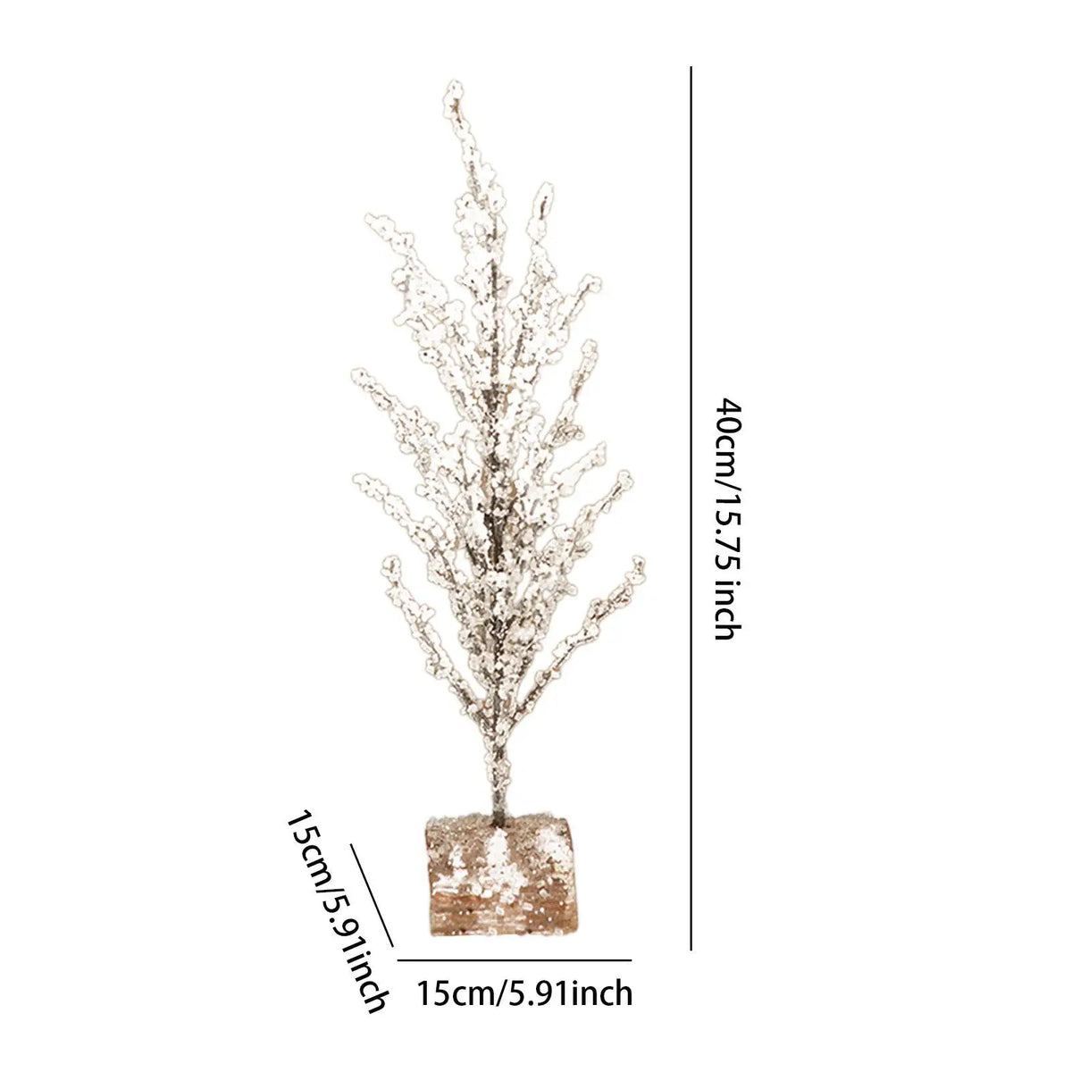 Christmas Tree Statue Crafts Birthday Gift Ornament for Indoor Housewarming Quake