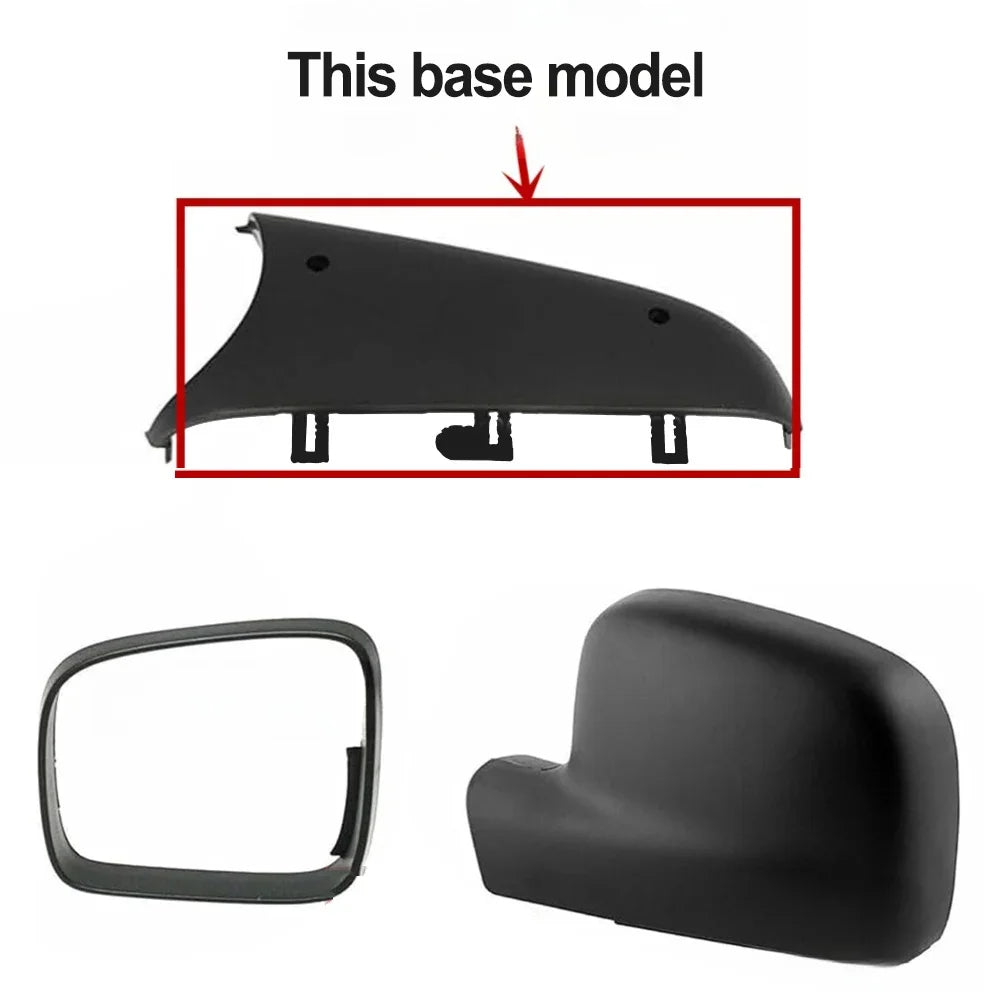 Mirror Cap Bottom Cover Accessory for Caddy Mk3 2004 2015 and Compatible For T5 Models Rearview Mirror Protection Quake