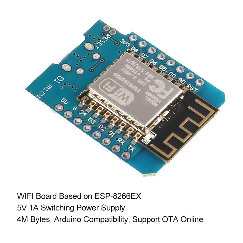 10pcs WeMos D1 Mini Pro V3.0 NodeMcu 4MB/16MB Bytes Lua WIFI Internet of Things Development Board Based ESP8266 CH340G Nodemcu V Quake